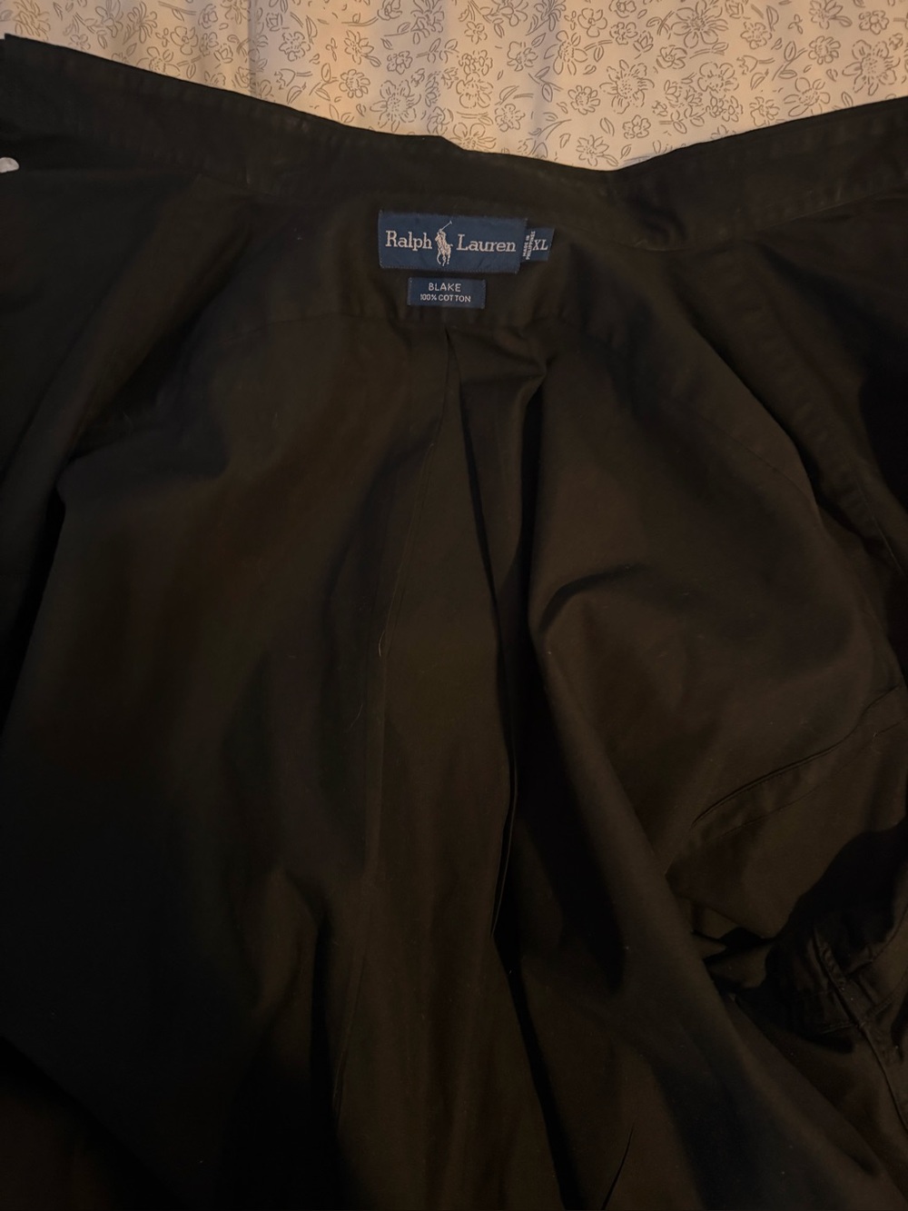 Ralph Lauren XL Black Blake Cotton Shirt